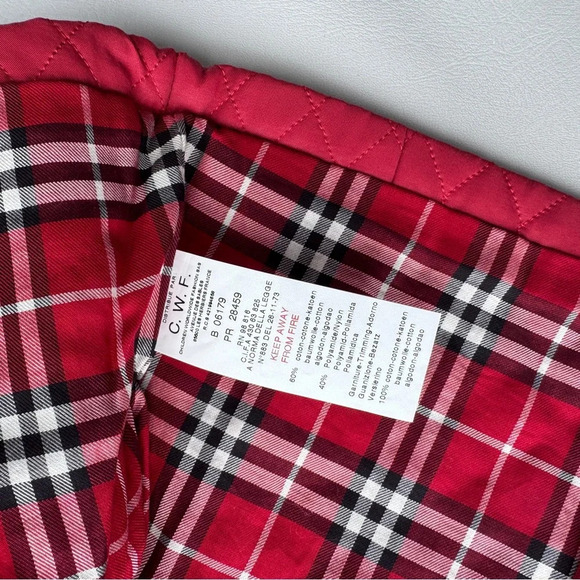 Vest jacket 3/6 months lightly fleeced Burberry red for boys and girls - Picture 2 of 3